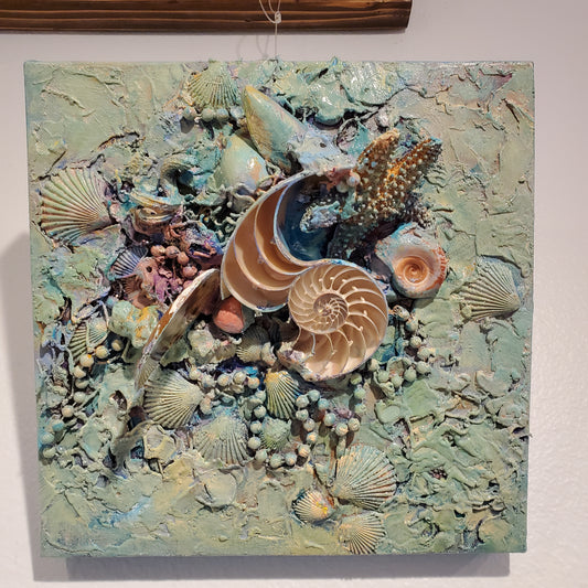 Nautilus. Susan Norvell. 12"x12"